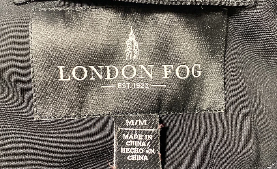 London Fog Women Black Double Breasted Coat M - Image 3 of 4