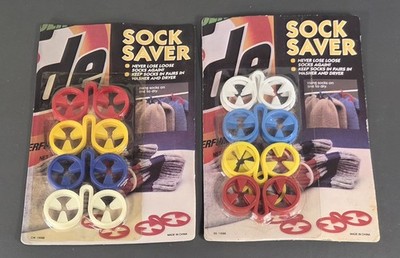 Vintage Two Tide Sock Savers Multi-Colored Set of (12) Brand New Old Stock Lot