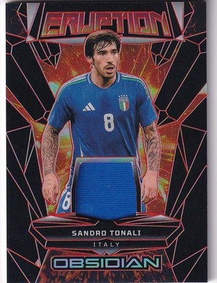 2024-25 Panini Obsidian FIFA No. ER-ST Sandro Tonali Eruption Patch 50/99