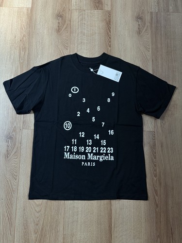 Maison Margiela, Maison Margiela T-Shirt Noir Logo Vintage Paris Homme Femme Taille S Neuf