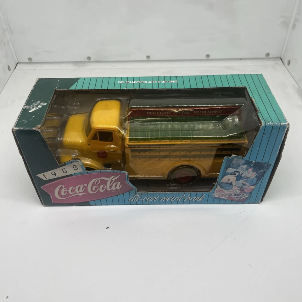 Camión Coca-Cola 1953 banco de metal fundido a presión vintage 1995 nuevo Foto 2 de 4