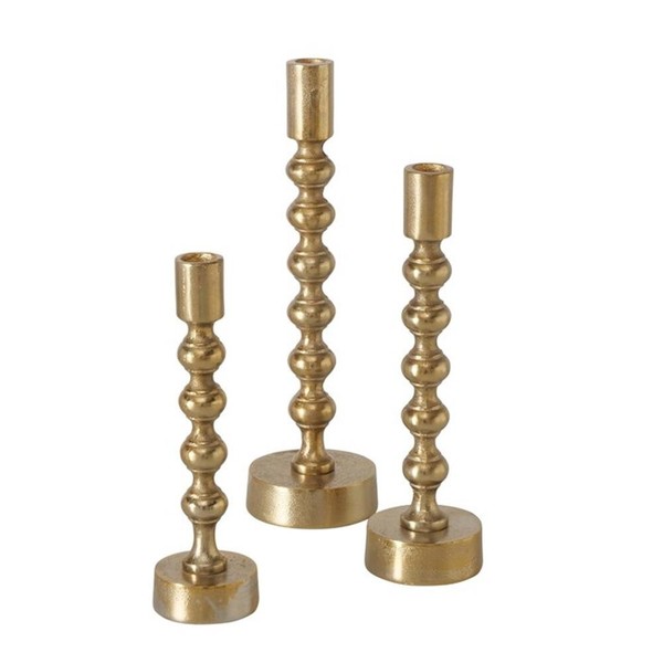 Boltze Kerzenleuchter Klisko, 3-Teiliges Set Im Eleganten Design Aus Metall Gold-image