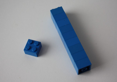 LEGO Bau Stein Basic 10 Stück 2x2 (3003) blau