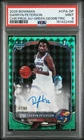DARRYN PETERSON 2025 BOWMAN CHROME GREEN GEOMETRIC 1ST RC AUTO /99 PSA 9 CPA-DP