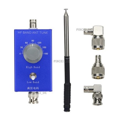 HamGeek HG-ANT 20W Telescopic Antenna 5-22MHz Mini Shortwave Antenna + 5M Feeder