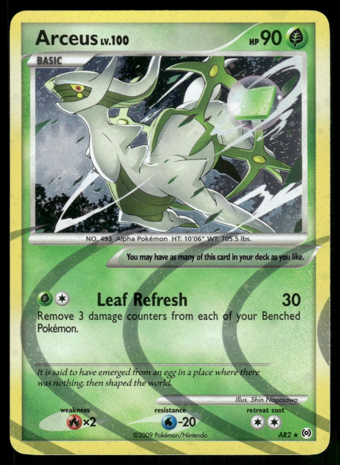 Arceus (AR2) AR2 Holo Rare Arceus Pokemon Near Mint