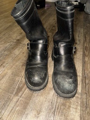 Red Wing 988 Black Steel Toe Engineer Motorcycle Biker Riding