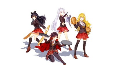 Rwby Yang Xiao Long Ruby Rose Weiss Schnee Blake Anime Poster 11x17in Wall Art
