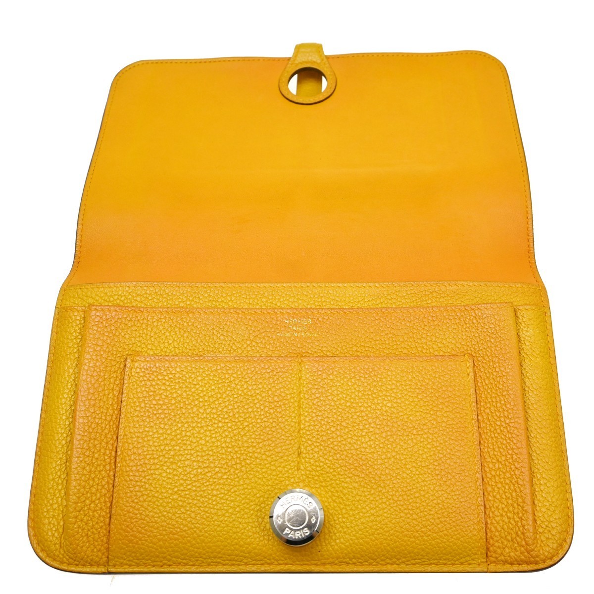 Hermes Dogon Duo Combined Leather Yellow Wallets Accessory image 4