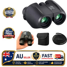 Compact Binoculars, Foldable Waterproof BAK-4 Binoculars 10 x 25 Prism Hunts Bir