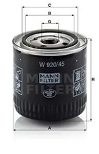 Ölfilter Anschraubfilter W 920/45 MANN-FILTER für FORD FORD USA MG MAZDA