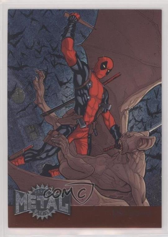 2015 Marvel Fleer Retro 1995 Fleer Metal Blaster Deadpool #11 09q5
