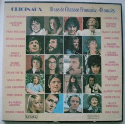 LP-BOX Serge Lama, Marie Laforêt, Michel Delpech Originaux 10 Ans De Chanson Fr