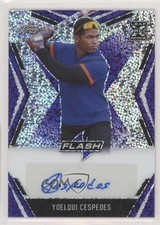 2020 Leaf Flash Purple 7/35 Yoelqui Cespedes #BA-YC1 Auto 01x1