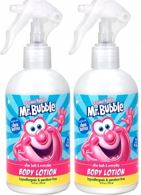 Mr. Bubble After Bath Spray Body Lotion Shea Butter Original Scent 10 oz 2X