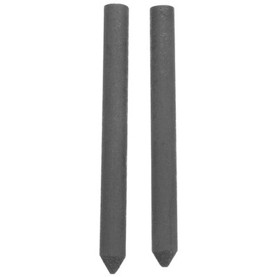 2Pcs Black Graphite Chemical Electrode Rod for Home Lab and Machinery Test