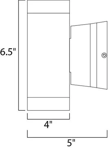 Maxim Lighting 86109AL Lightray-9W 2 LED Wall Sconce in Modern Style-4 Inches... - Picture 3 of 6