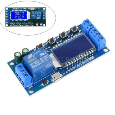 LCD Time Delay Relay Module Power off Trigger Cycle Timming Circuit Switch