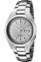 Seiko 5 Automatik Tag+Datum Glasboden Edelstahlarmband Herrenuhr SNK601K1