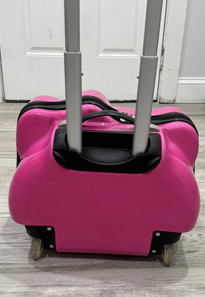 Hello Kitty Suitcase Pink 3D Sanrio Hardshell Rolling Bag Luggage - Image 4 of 4