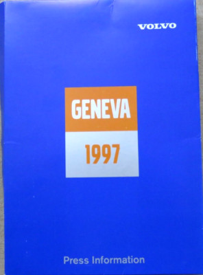 Volvo Genf 1997 Pressemappe Presse Info Press Kit Prospekt brochure 34 Dias + CD