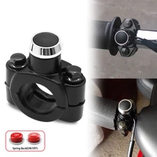 7/8" handlebar Motorcycle ATV Horn Switch Momentary Button Electric Power Start