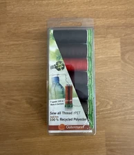 Gutermann Sew-All Polyester Thread 7 Spools 110 YDS Dark Colors & Red New