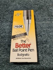 Vintage Pilot the Better Ballpoint Pen Medium Point Black Ink
