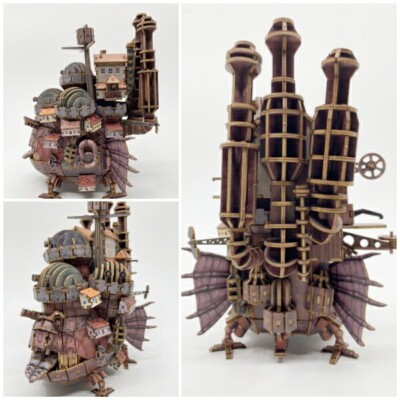 Studio Ghibli Howl's Moving Castle 3D Wooden Puzzle Kit ki-gu-mi