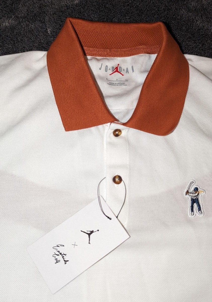 NEW Men's Size S Air Jordan X Eastside Golf Polo White