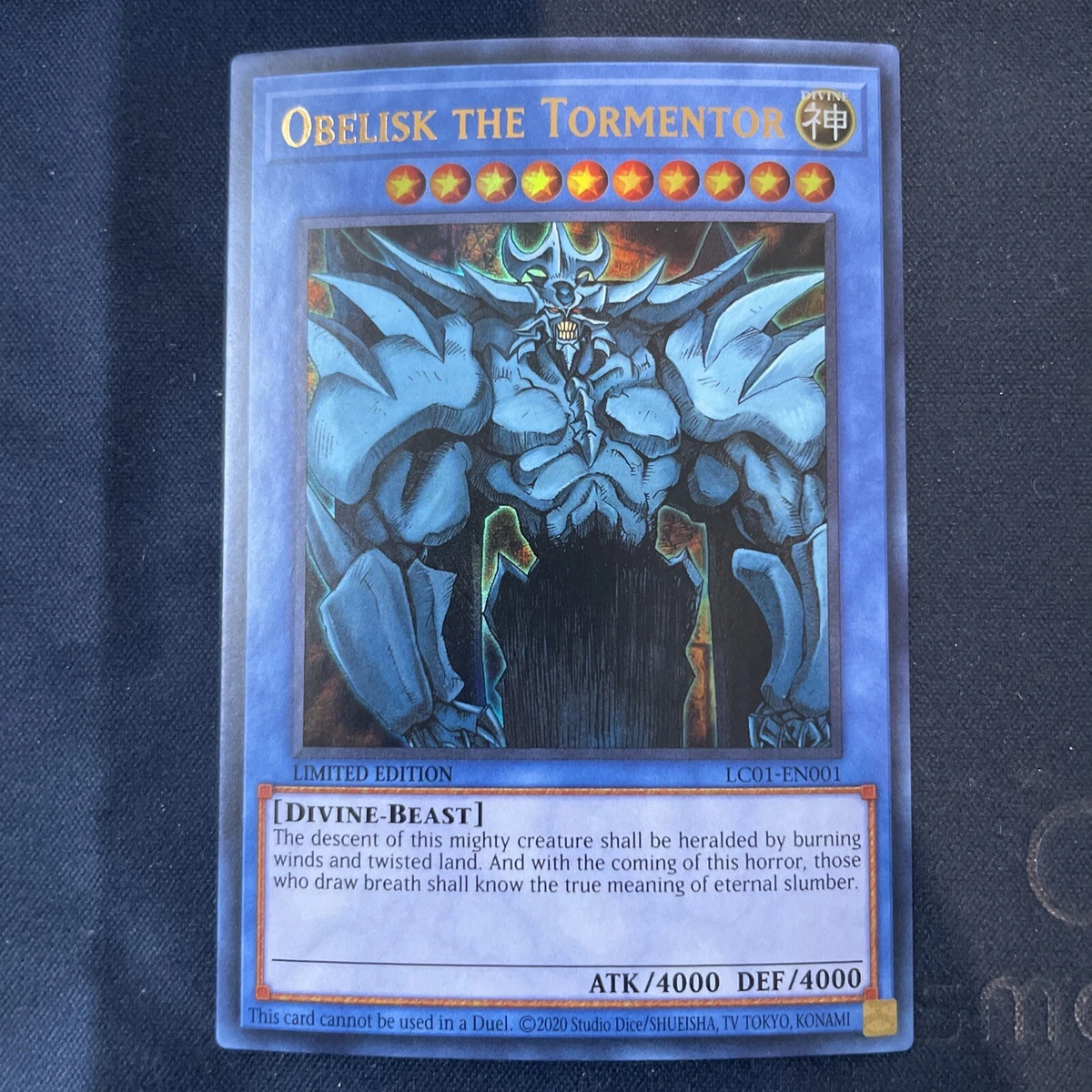 Obelisk The Tormentor Rare Yu-Gi-Oh! TCG Collectible Individual