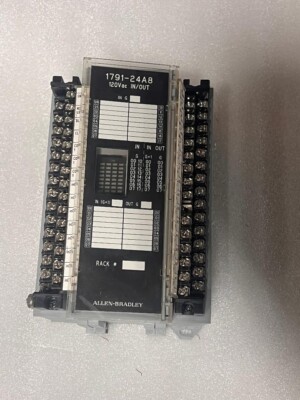 -----USED--TESTED---ALLEN-BRADLEY 1791-24A8 SER.B BLOCK I/O MODULE