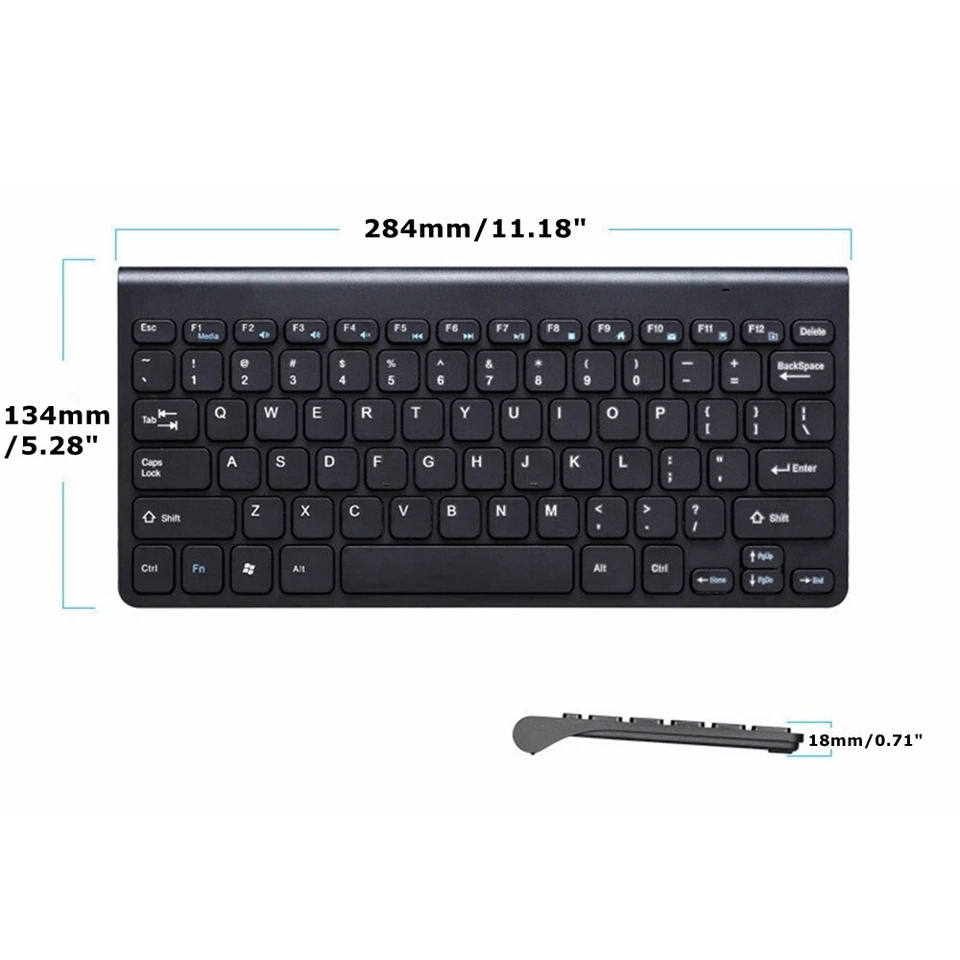 78 Keys Small Waterproof Wired USB Keyboard for PC Desktop Laptop Computer White - Image 2 of 4