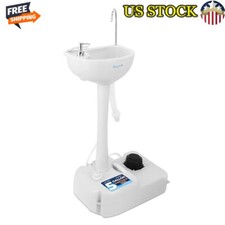 Portable Camping Sink Hand Wash Station W/ Soap Dispenser Towel Holder 19L New