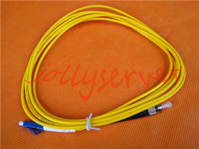 1PCS New Simplex LC-ST Single Mode PVC Fiberglass Cable Yellow 3M-