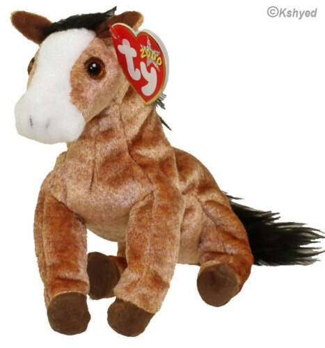 Ty Beanie Baby 2000 OATS the Horse 7 inch with Mint Tag - New - Free Shipping