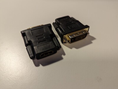 DVI-D (24+1) Stecker auf HDMI Buchse Konverter Adapter Koppler Stecker (Gold)