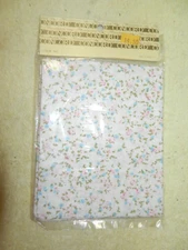 Vintage DOLLHOUSE CONCORD  FABRIC FOR WINDOW TREATMENTS WITH DIRECTIONS