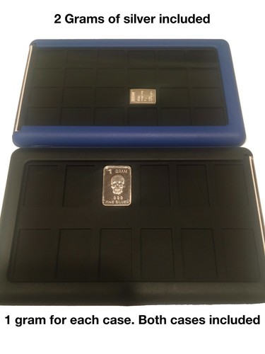 2 Element Cards Silver Valcambi Bullion Bar & Random 1g Bar 2 Bars Total - Picture 5 of 8