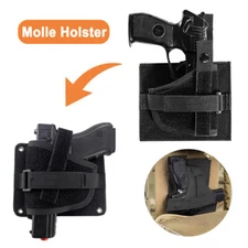 Tactical Pistol Gun Holster Removable Concealed Carry Holster for Backpack Vest