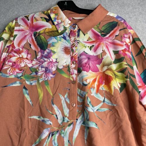 Soft Surroundings Tunic Top Women’s 1X Florentine Floral Blouse - Picture 1 of 9