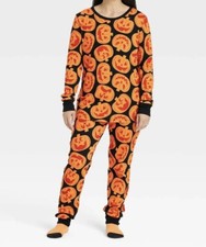 Women's Halloween Pumpkins Pajama Set - Hyde EEK Size Medium New