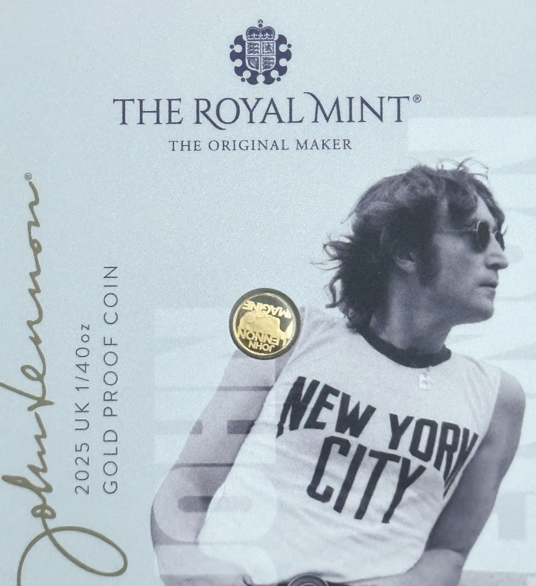 2025年イギリス ミュージックレジェンド ジョン・レノン PF70UC FR イギリス 2025 チャールズ3世 2ポンド 1オンス 銀貨 NGC PF70UC