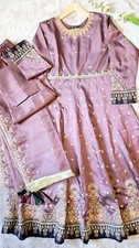 Afghanische Pakistanische Indische bestickte kleid maxikleid Gr.M/40