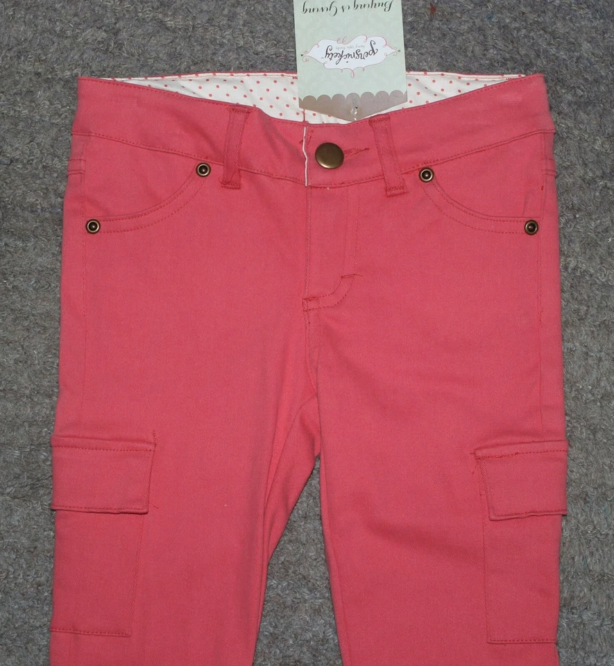 Persnickety Girls Coral Skinny Capri Pants - Size 12 - NWT - Image 2 of 4