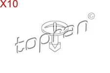 10X Clip Audi Seat 4A0805121C Topran 111112585