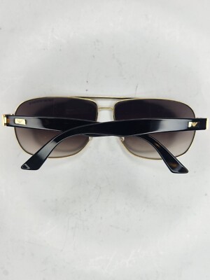 Giorgio Armani Gold and Black Aviator Sunglasses Giorgio Armani AR8247 L (48 - 26) with Grey lenses and Black  main image 2