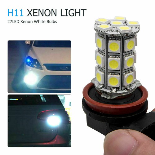 2 x H8-H11 LED 5050 27-SMD 6000-6500K Leuchtmittel für Nebelscheinwerfer (PGJ19-2) - Bild 3 von 5