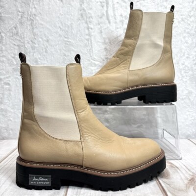 Sam Edelman Laguna Chelsea Waterproof Tan Leather Chunky  display picture 3