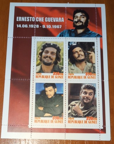 SET OF 8 STAMP BLOCKS Ernesto Che Guevara a symbol of revolution, the fight for - Picture 6 of 16